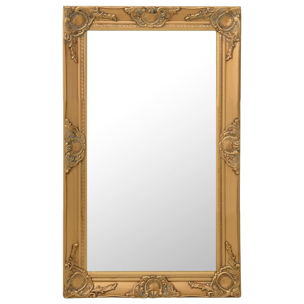 WANDSPIEGEL im Barock-Stil 50 x 80 cm Golden - Goldfarben, Holz (50/1/80cm) - furnicato