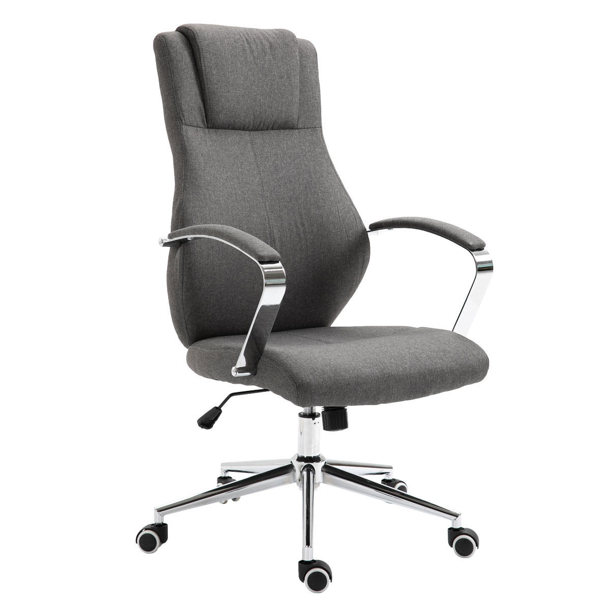 DREHSTUHL MELLOW Stoffbezug Dunkelgrau - Dunkelgrau, Textil (64/113/56cm) - SVITA