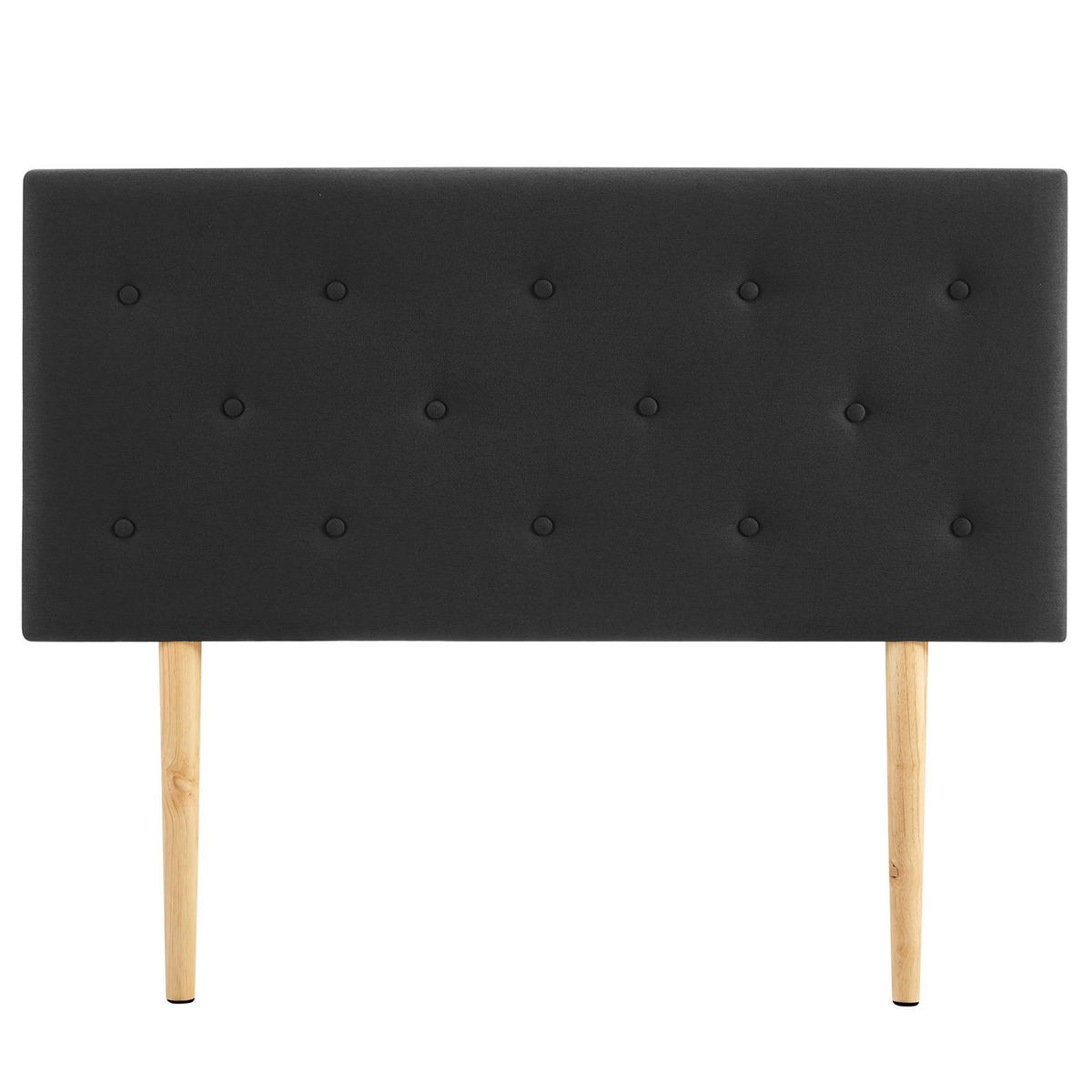 KOPFTEIL GAREK 120X190 CM - Schwarz, Textil (120/97/7cm) - IDIMEX