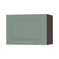 KÜCHENHÄNGESCHRANK Kvantum W4B/50 Mint Matt / Lava Matt 50 / 32,5 / 36cm - Dunkelgrau/Mintgrün, Holz/Holzwerkstoff (50/36/32.5cm) - Feldmann-Wohnen