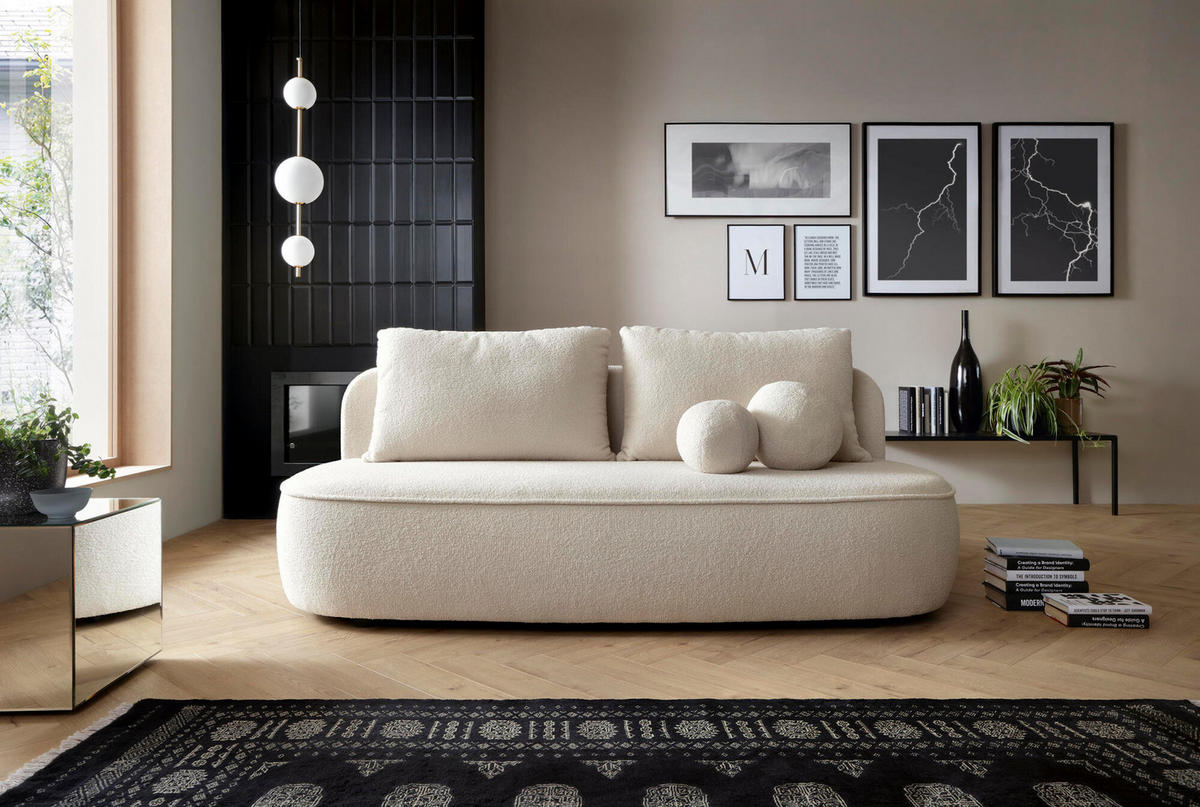 SOFA MOLLY Beige 212x100x88 cm - Beige, Textil (212/88/100cm) - FURNLUX