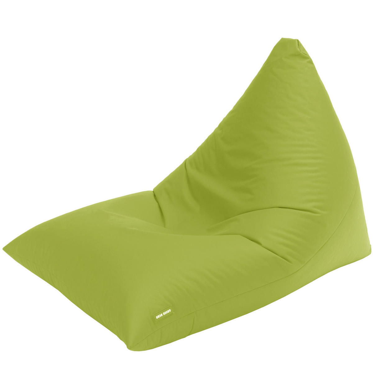 OUTDOOR SITZSACK Triangle 150x100x100cm - Grün, Textil (100/100/150cm) - Green Bean