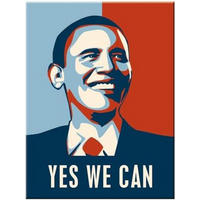 MAGNET 6/8 cm USA Obama - Multicolor, Metall (6/8/0.1cm) - Nostalgic-Art