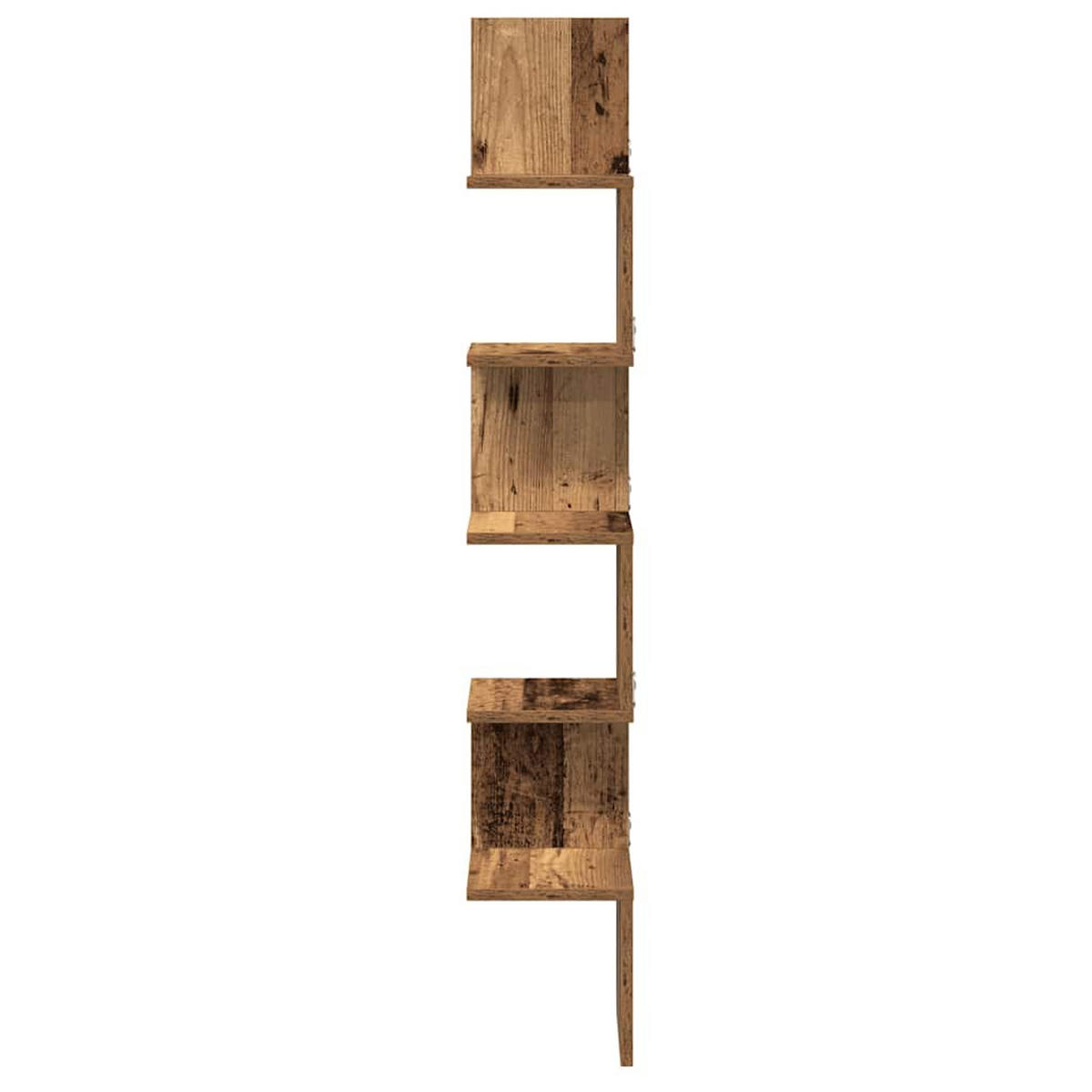 WAND-ECKREGAL Altholz-Optik 20/20/127,5 Cm Holzwerkstoff - Braun, Holzwerkstoff (20/127.5/20cm) - vidaXL