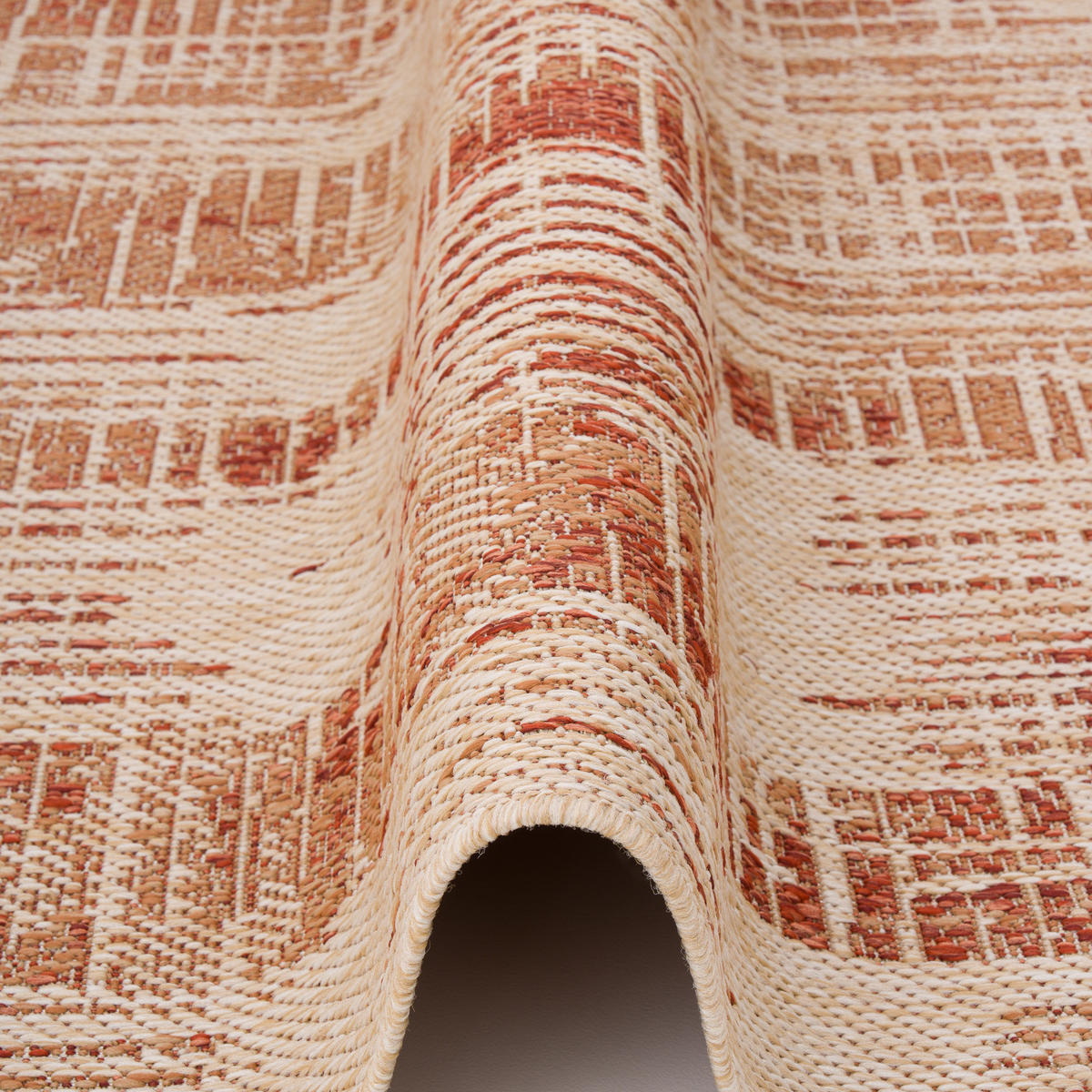 IN- UND OUTDOOR TEPPICH CARPETTO - Terracotta, Textil (200/285cm) - Pergamon