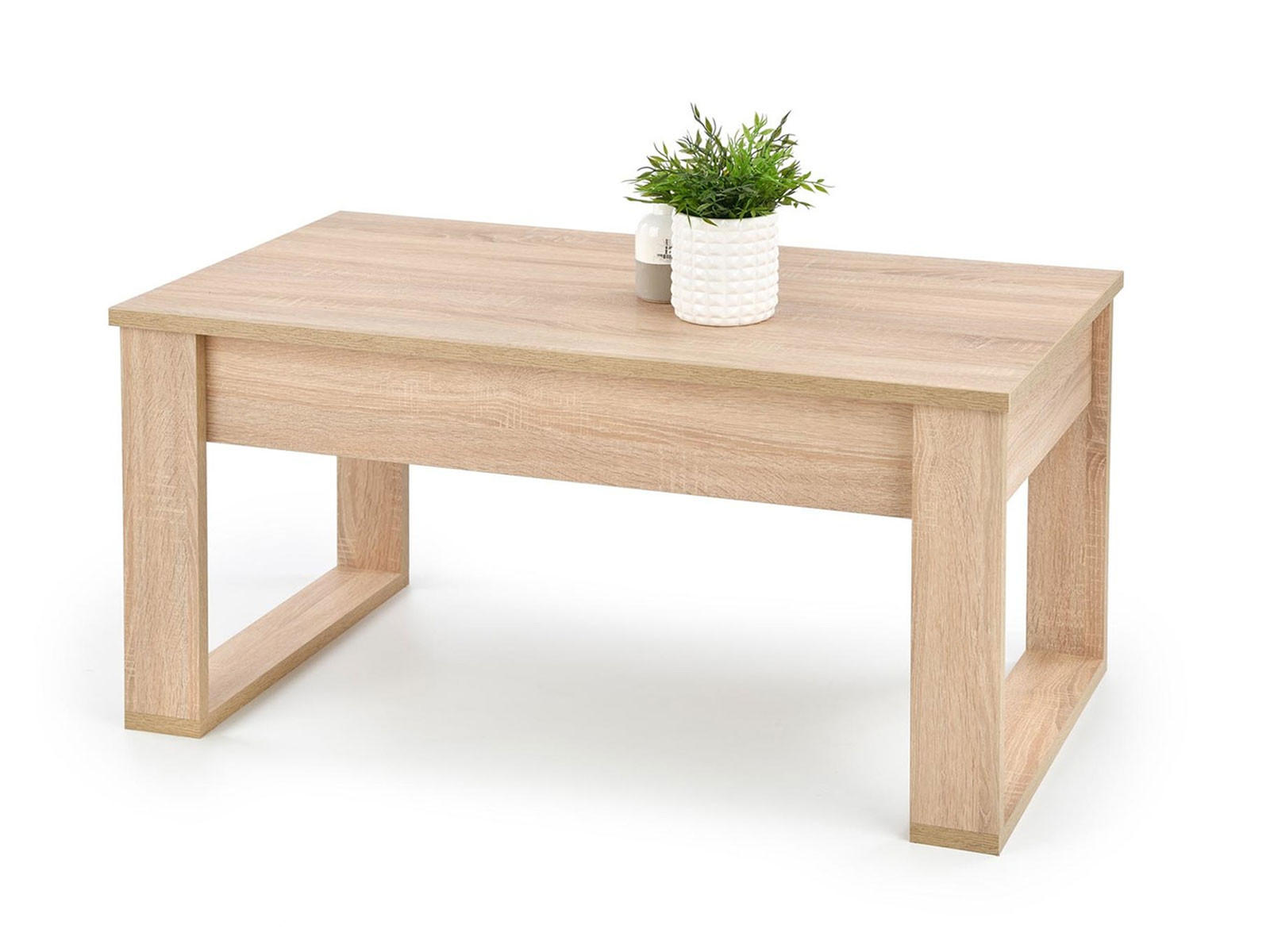 COUCHTISCH Nea Eiche Sonoma 110 / 60 / 52cm - Eichefarben, Holz/Holzwerkstoff (60/110/52cm) - Feldmann-Wohnen