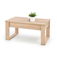 COUCHTISCH Nea Eiche Sonoma 110 / 60 / 52cm - Eichefarben, Holz/Holzwerkstoff (60/110/52cm) - Feldmann-Wohnen