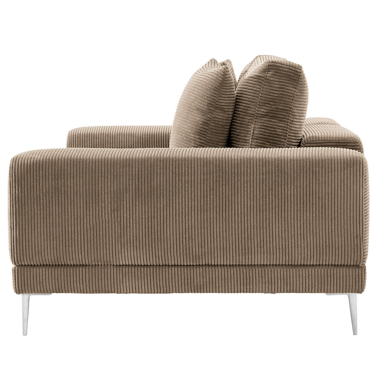 3-SITZER SOFA - Taupe, Textil (243/92/103cm) - home24