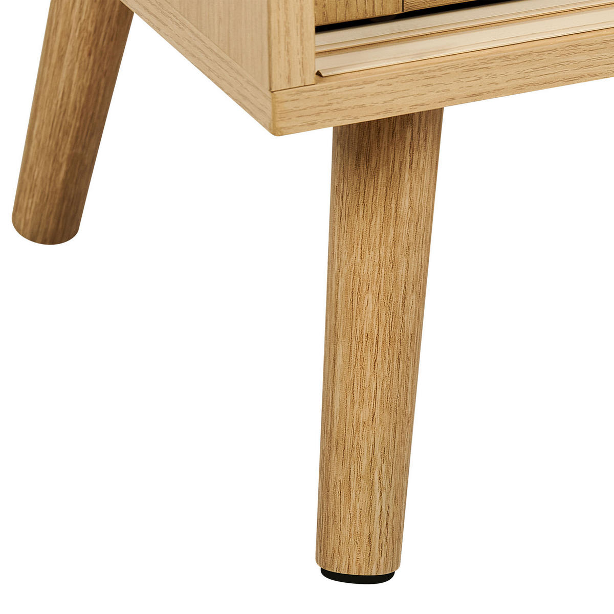 SCHRANK Hellbraun Hodgen - Braun, Holzwerkstoff (80/80/35cm) - Beliani