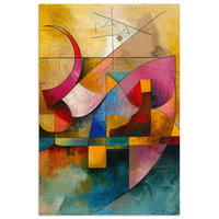 POSTER Kunst - Abstrakt - Modern 80x120 cm - Gelb, Papier (80/120/0.1cm) - MuchoWow