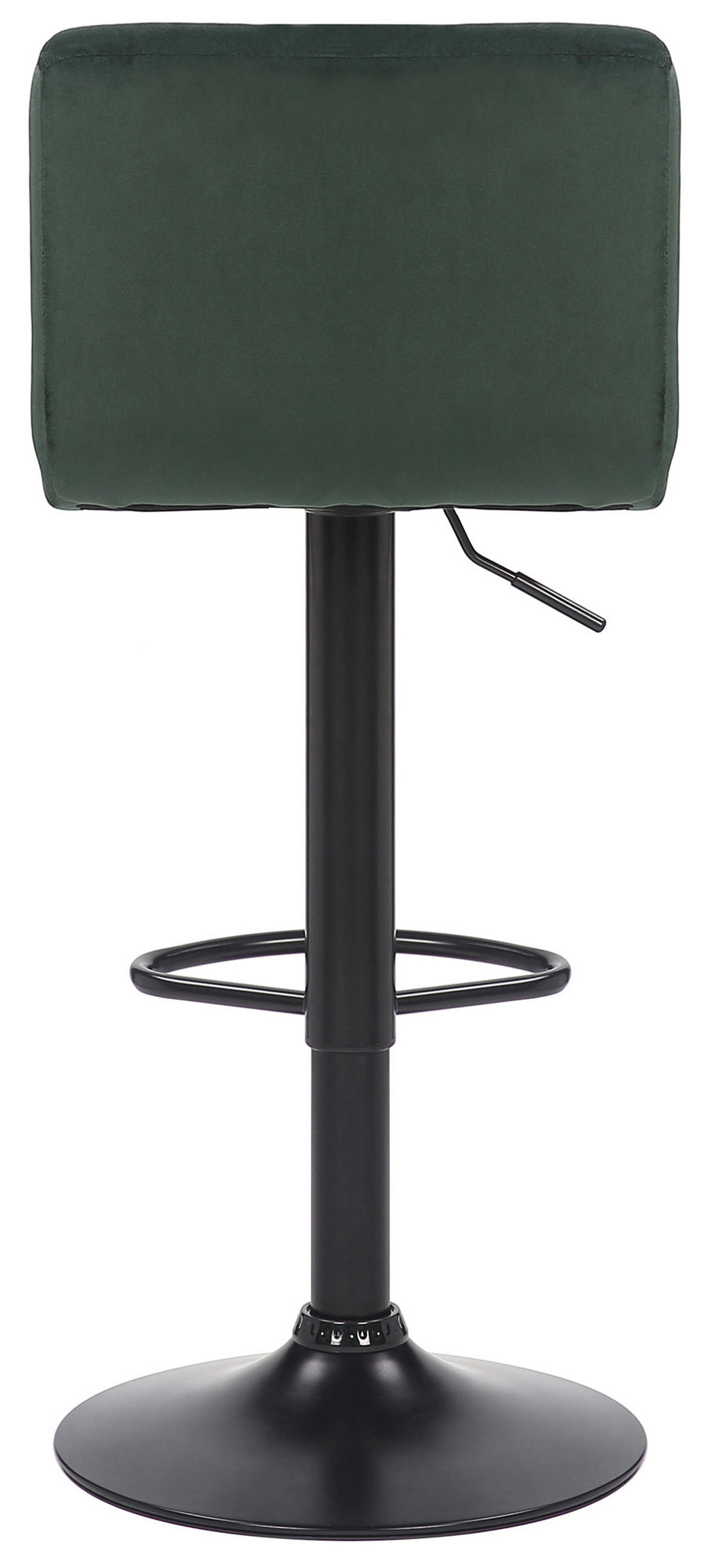 BARHOCKER 2er Set Fenai Samt grün - Schwarz/Grün, Textil/Metall (40/106/40cm) - TPFLiving