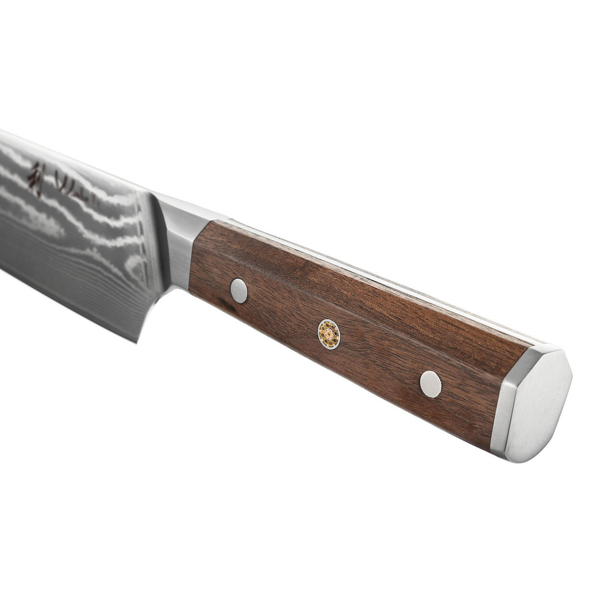 KIRITSUKEMESSER 20 cm - Nussbaumfarben, Holz/Metall (34cm) - Wakoli