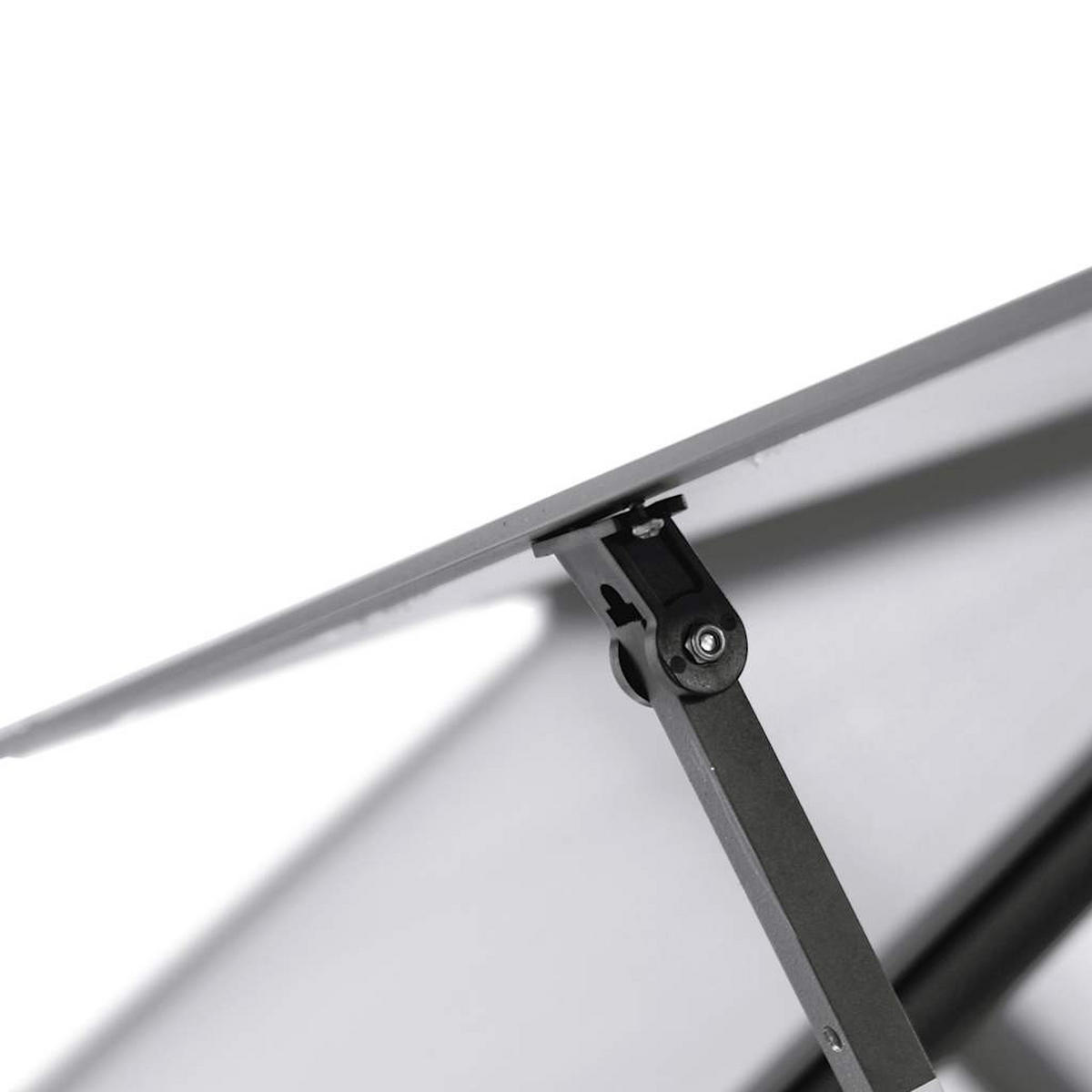 GEWÄCHSHAUS mit Fundamentrahmen 169/169/195 cm, aus Aluminium, Anthrazit - Anthrazit, Metall (169/195/169cm) - vidaXL