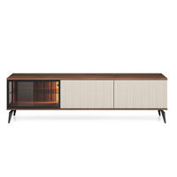 TV-SCHRANK: Kaschmir/Ermlandnussbaum, 180 x 50 x 39 cm - Kaschmir, Holzwerkstoff (180/50/39cm) - 3XE LIVING