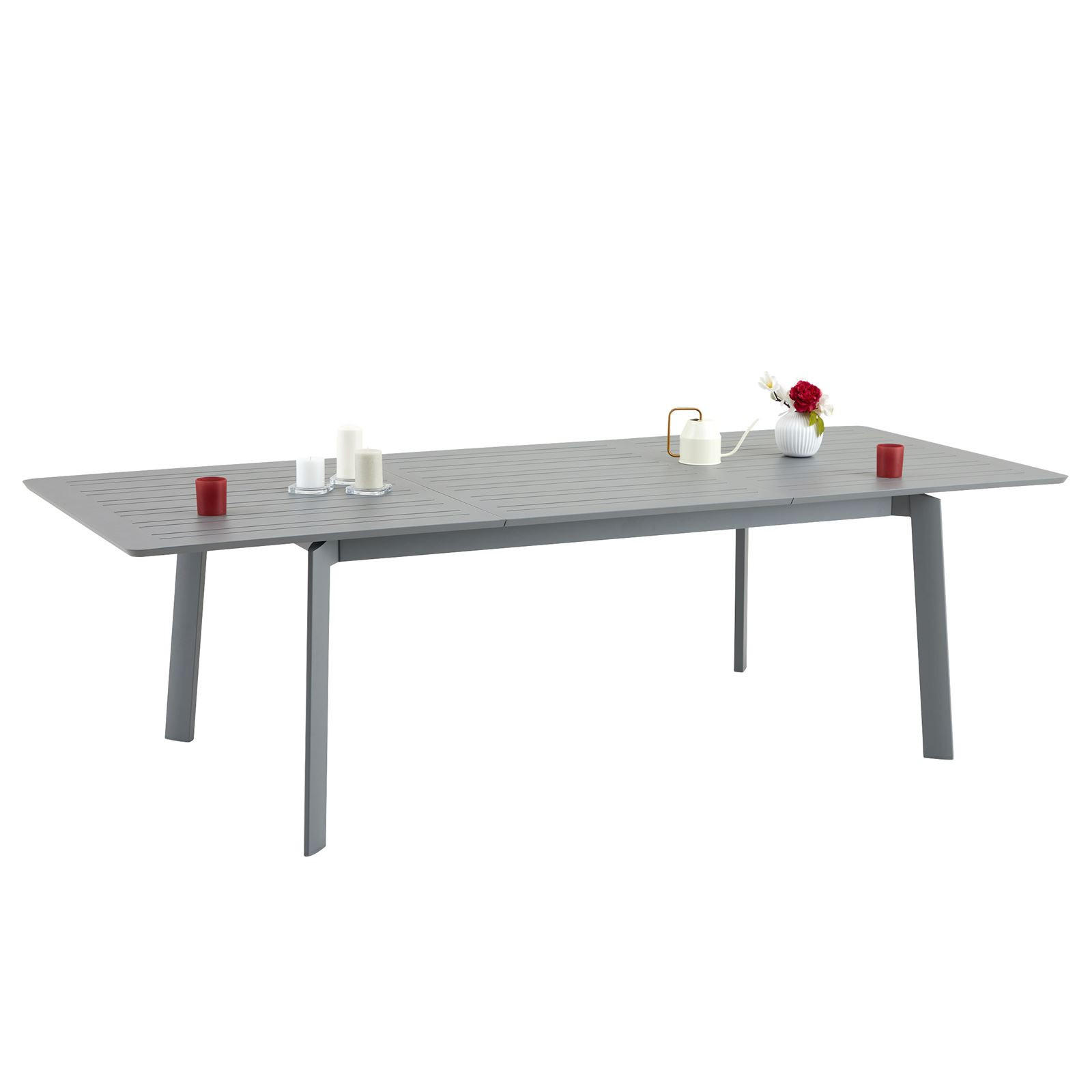 GARTENTISCH VERANO - Grau, Metall (103/180/75cm) - IDIMEX