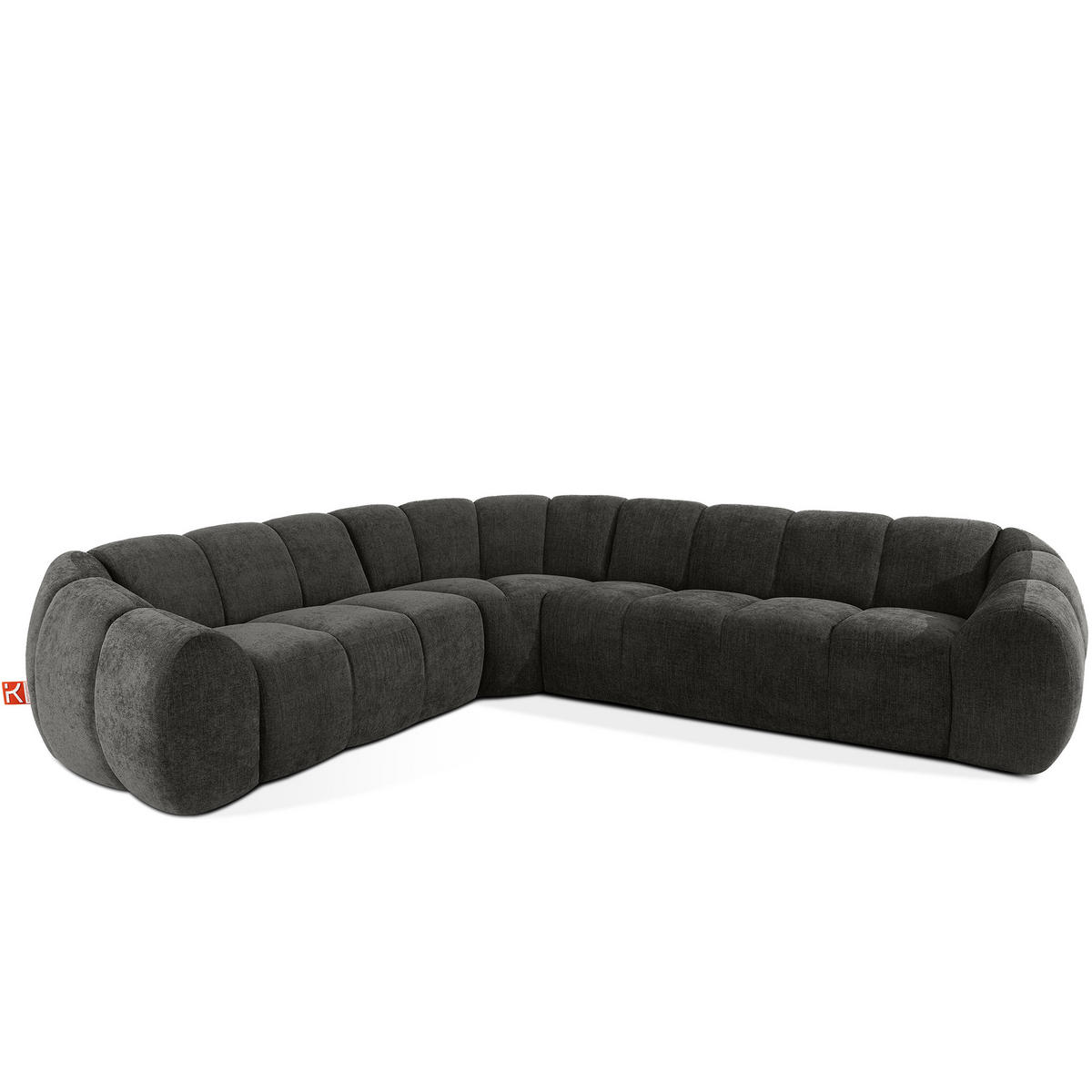 ECKSOFA LINKS FLAVA, Graphitfarben - Graphitfarben, Holz/Holzwerkstoff (310/270cm) - KONSIMO®