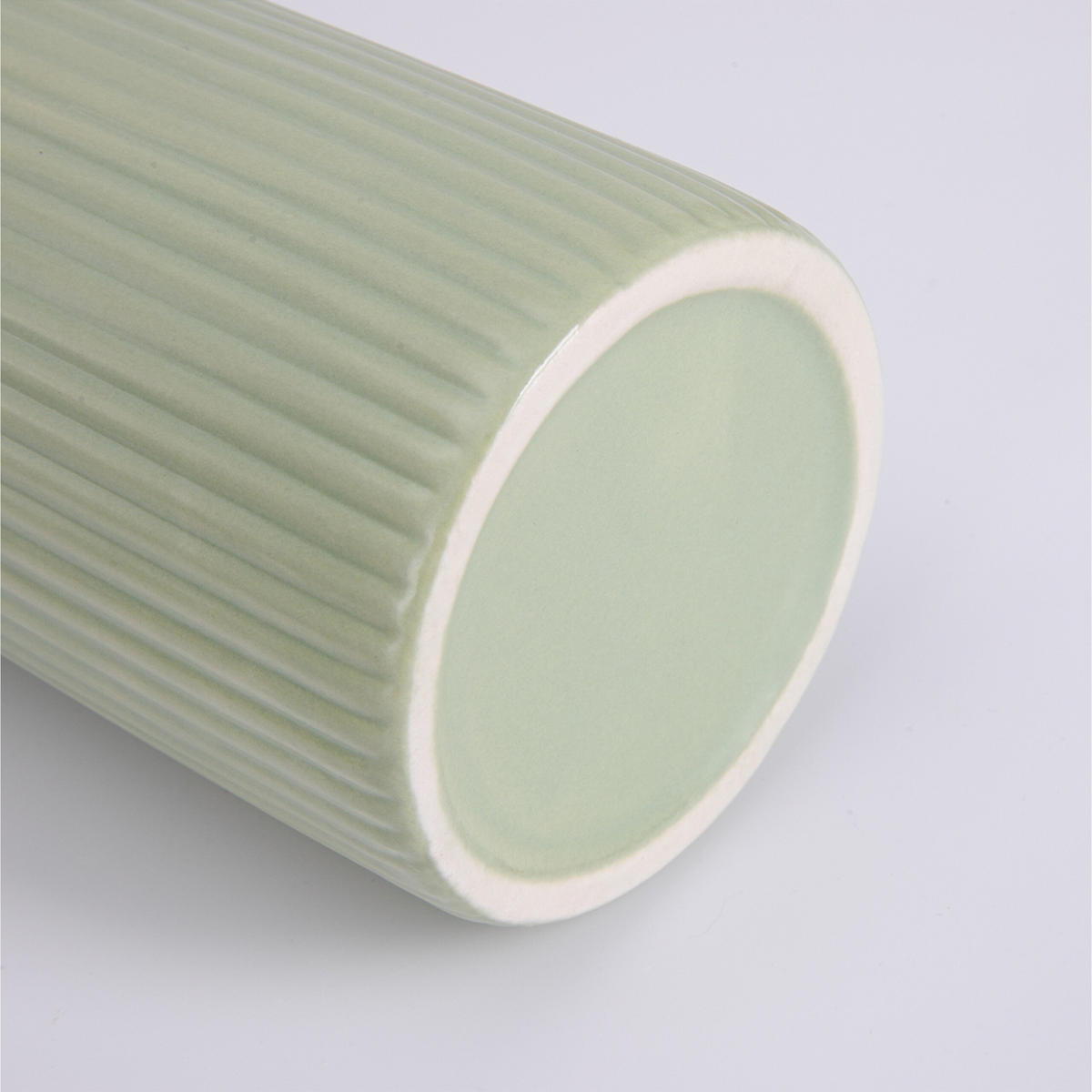 VASER Salviagröna 3-pack keramik - Grön, Keramik (24cm) - Relaxdays