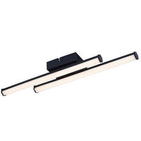 LED WANDLEUCHTE Nasseri - Schwarz, Metall (44/10/5.5cm) - ZMH