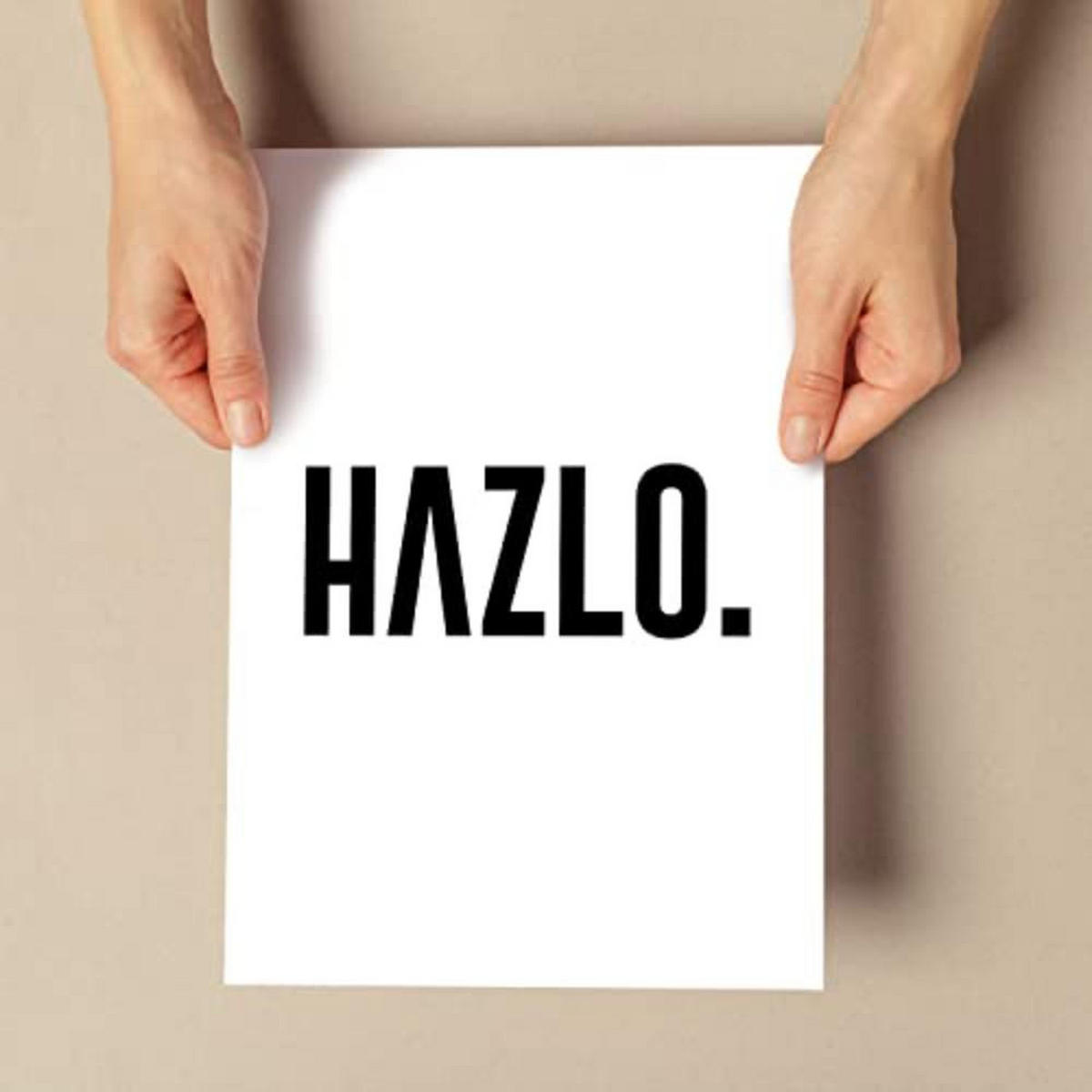 POSTER Set mit 4 Leidenschaft TypografieStil A4 Rahmenlos - Klar, Papier (29.7/3cm) - Nacnic