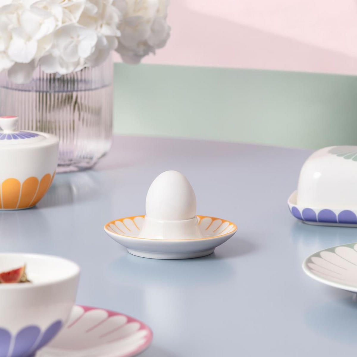 EIERBECHER Fleur Couleur bunt ø 11,6 cm 4er Set - Multicolor, Keramik (11.6/3.1/11.6cm) - Villeroy & Boch