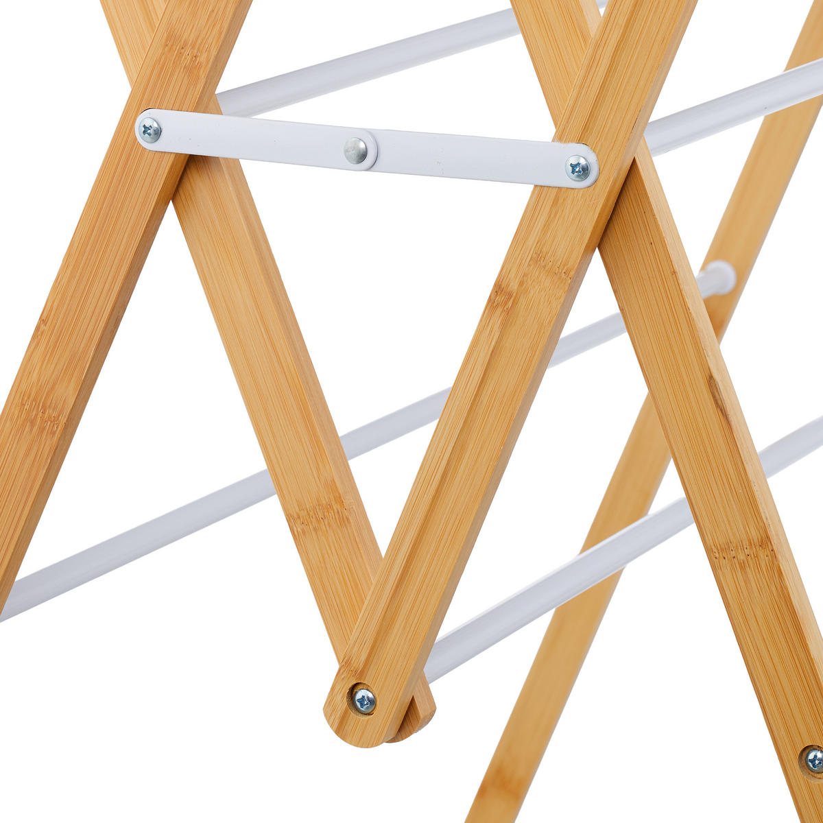 SUŠIAK na prádlo - viacfarebná, kov/drevo (70/93/62cm) - Relaxdays