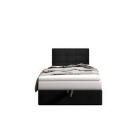 BOXBETT DUO 2 100x200 Cosmic 100, mit Matratze H3 und Topper, Schwarz - Schwarz, Holz/Kunststoff (100/200cm) - Bedante