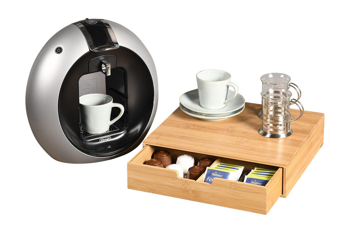 KAFFEEKAPSELHALTER Bambus 34/31/8 cm - Braun, Naturmaterialen (31/8/34cm) - Kesper