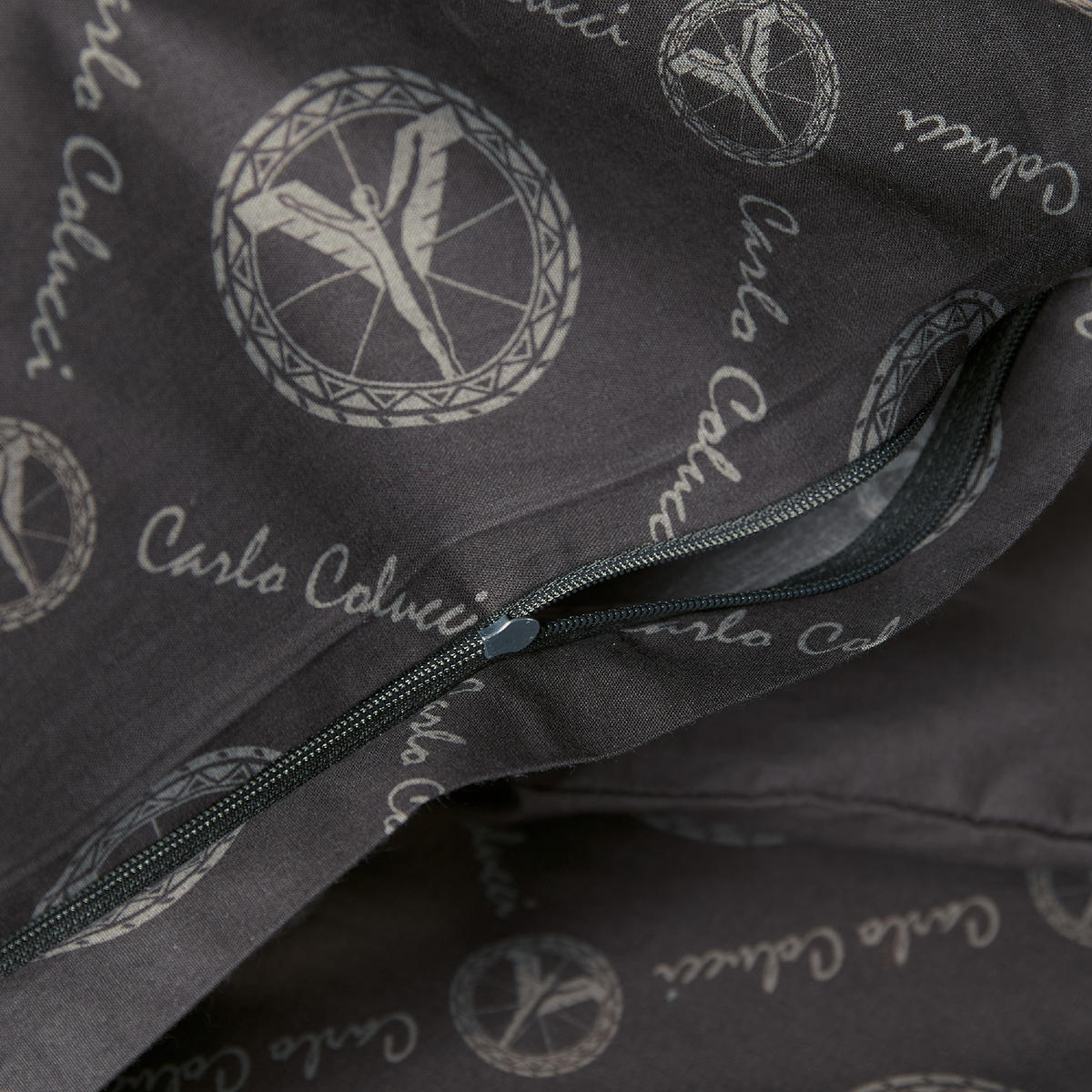 BETTWÄSCHESET Carlo Classico - Mikrofaser - 2-teilig - 135 x 200 cm - Anthrazit - Anthrazit, Textil (135/200cm)