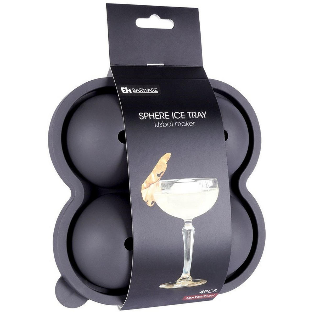 KUGELN für Whisky 16/15/7 cm - Anthrazit, Kunststoff (15/7/16cm) - Excellent Houseware