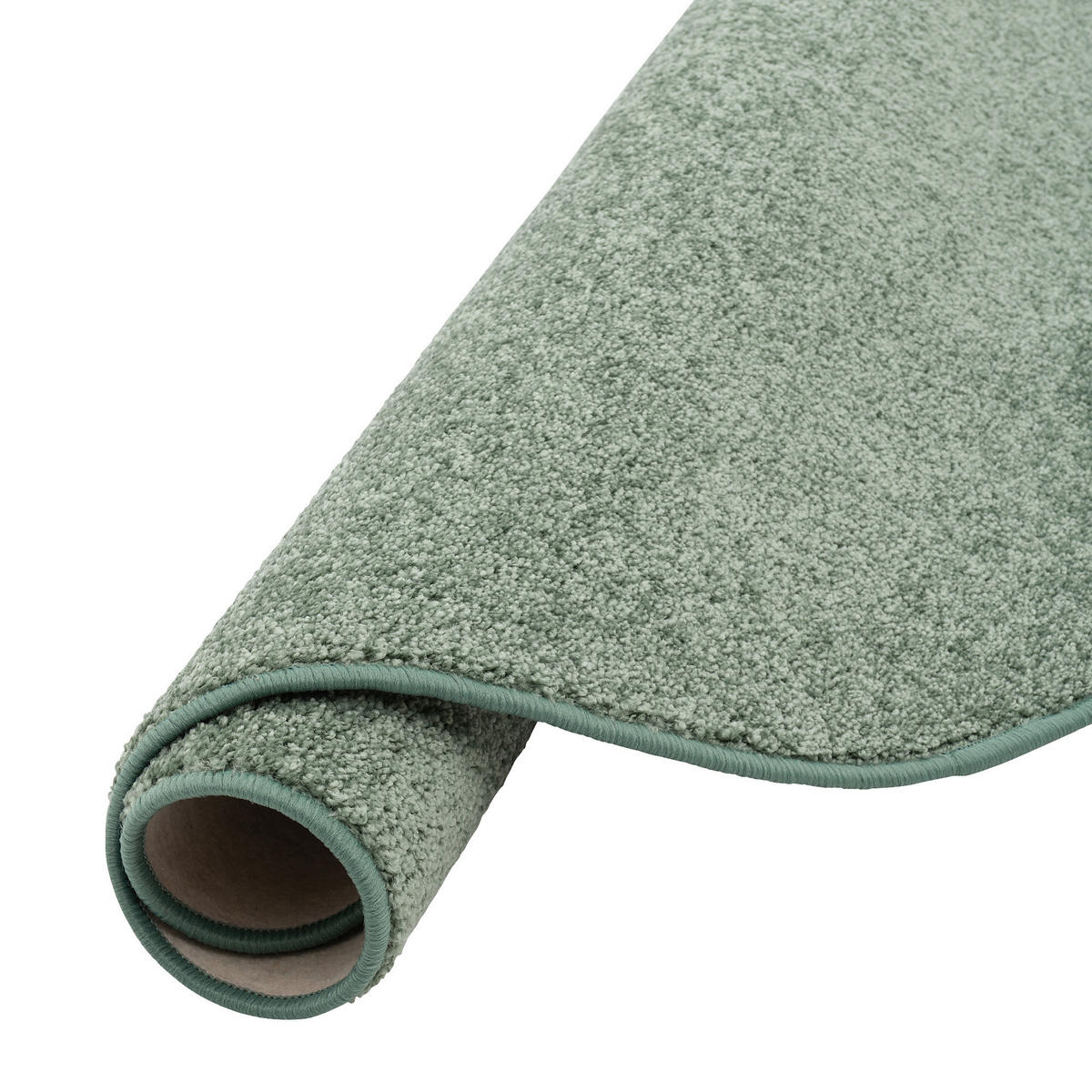 HOCHFLOR VELOURS TEPPICH COTTAGE RUND - Mintgrün, Textil (160/160cm) - Snapstyle