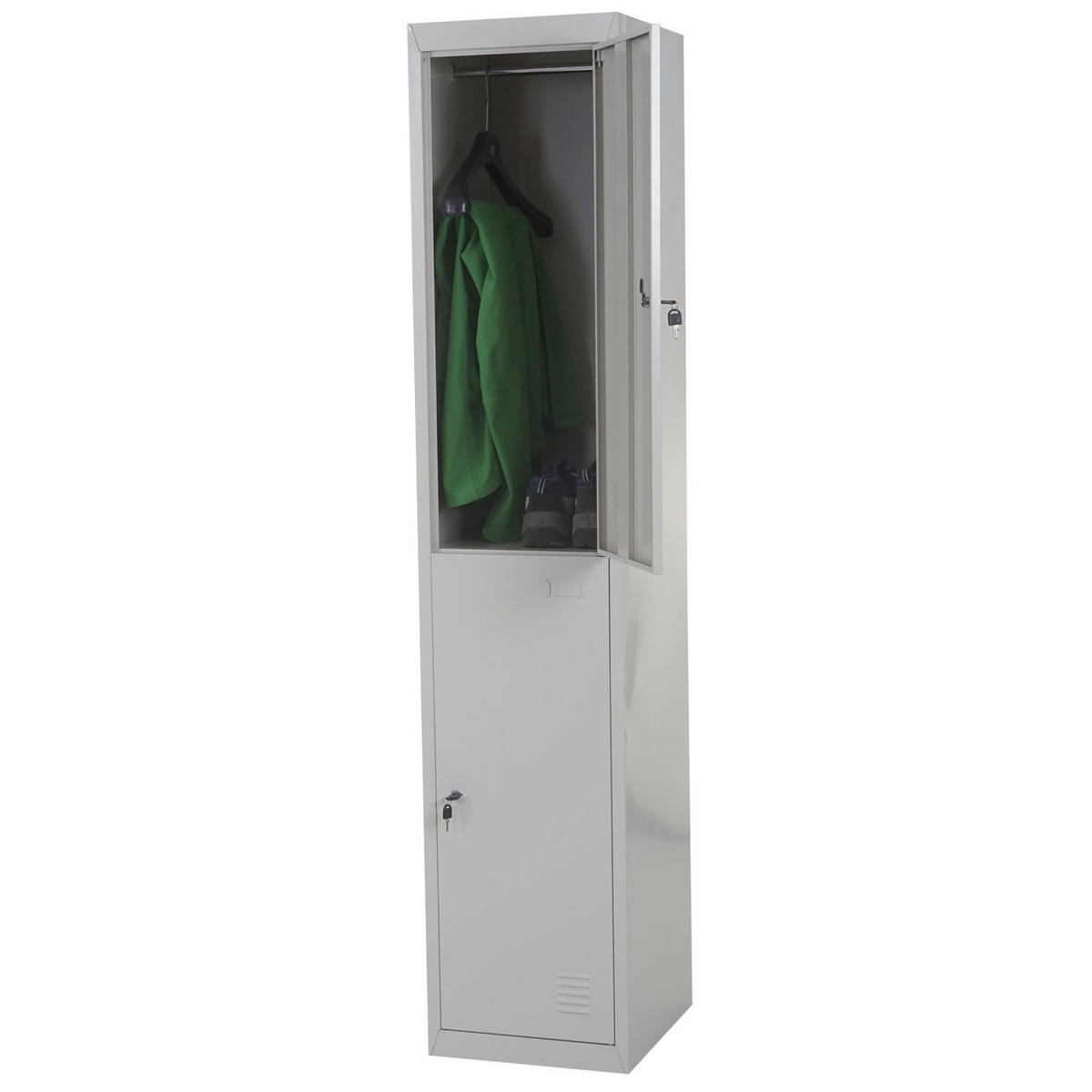 SCHLIESSFACH Grau - Grau, Metall (38/185/45cm) - MCW