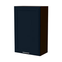 HÄNGESCHRANK Salo W4/60/1 Lava / Indigo Matt 60 / 32,5 / 96cm - Dunkelgrau/Dunkelblau, Holz/Holzwerkstoff (60/96/32.5cm) - Feldmann-Wohnen