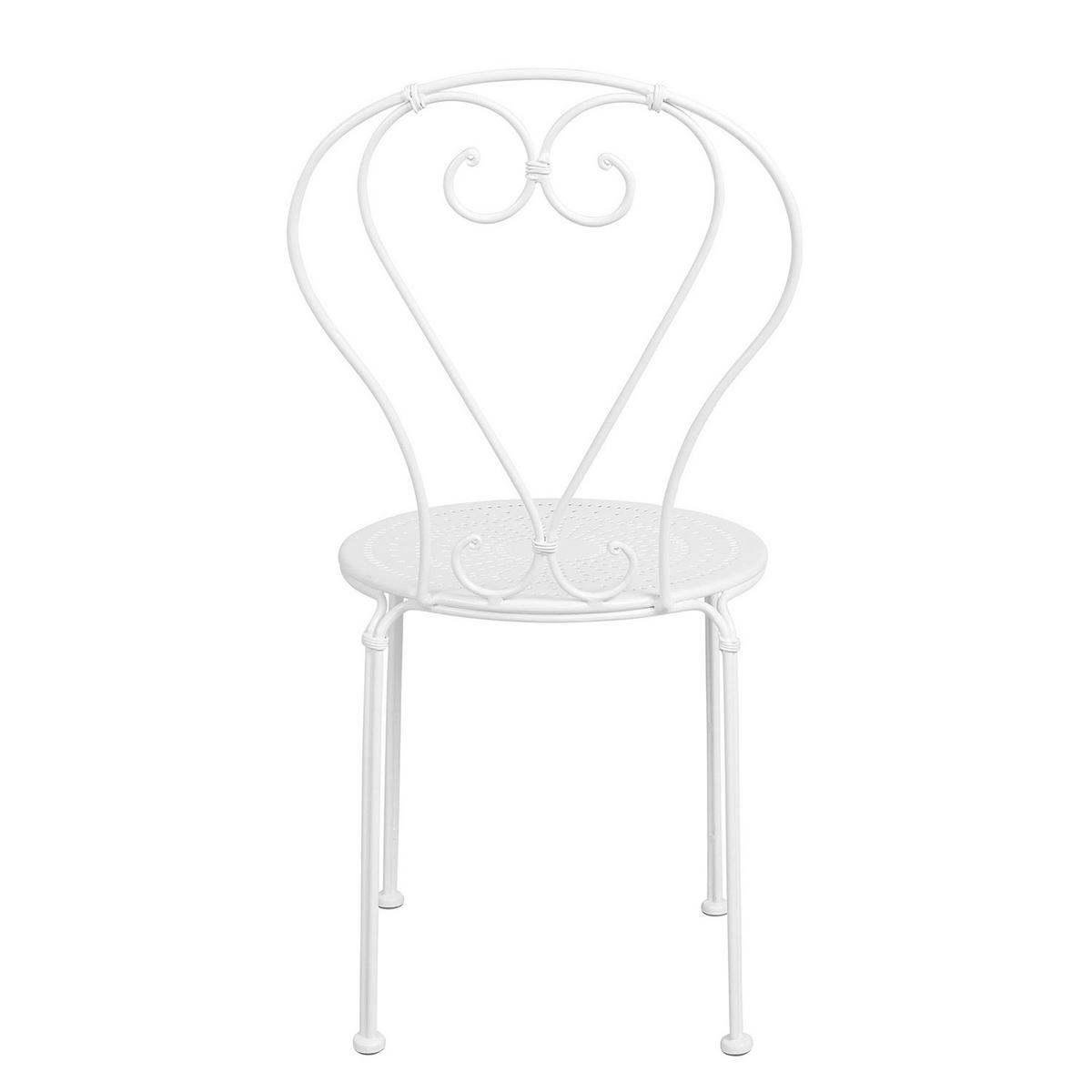 GARTENSTUHL Century - Weiß, Metall (41/91/49cm) - BUTLERS