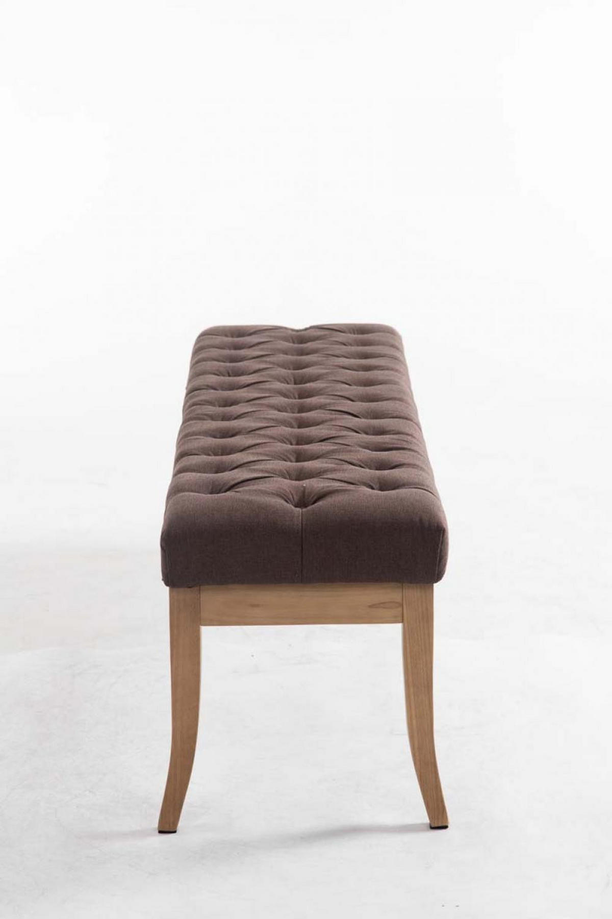 SITZBANK 150/38 cm Stoff braun - Naturfarben/Braun, Holz/Textil (150/46/38cm) - CLP
