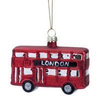 BAUMANHÄNGER Hang On London Bus - Rot, Glas (8/7/3.5cm) - Butlers