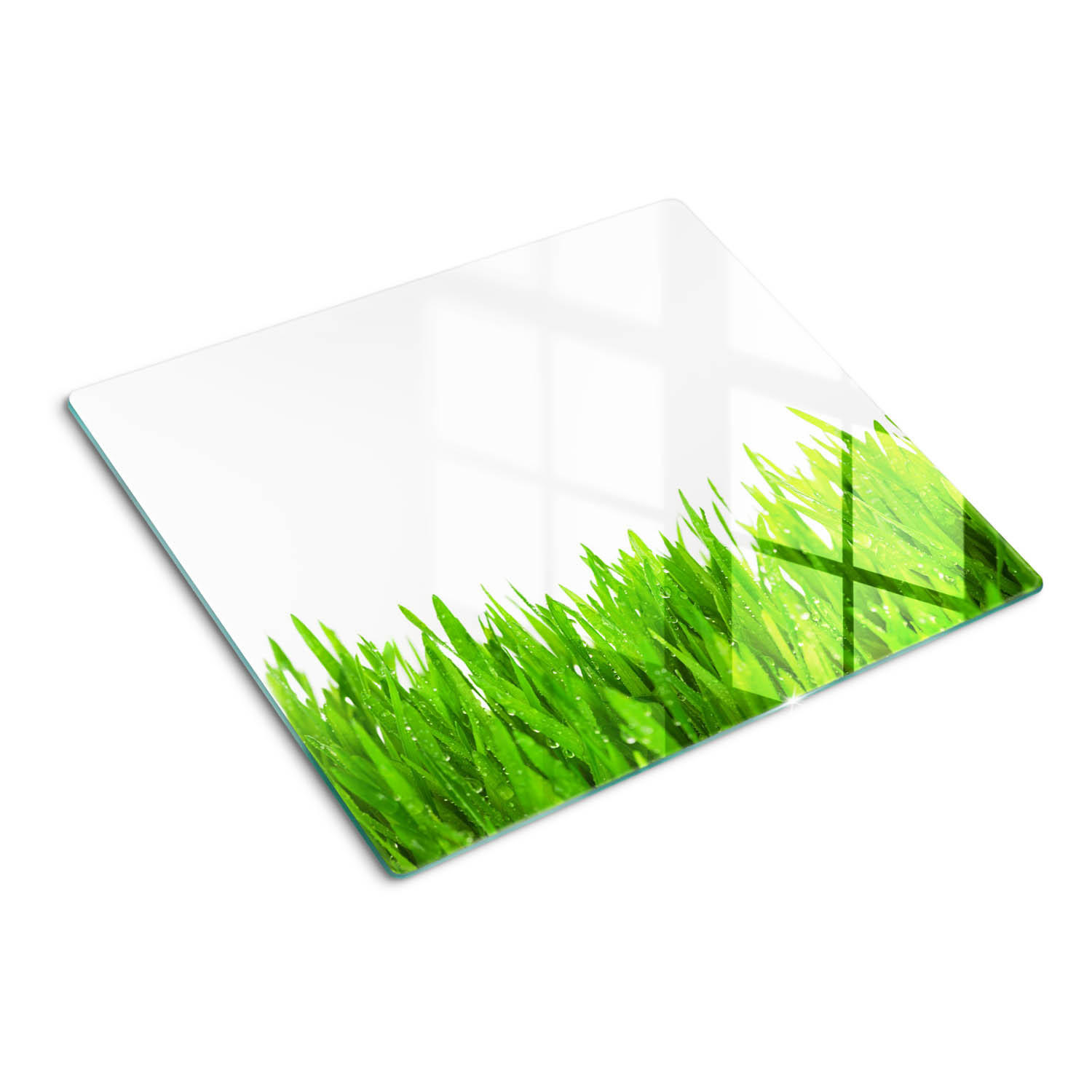 GLASPLATTE 60x52 cm Gras - Grün, Glas (60/0.4/52cm) - TULUP