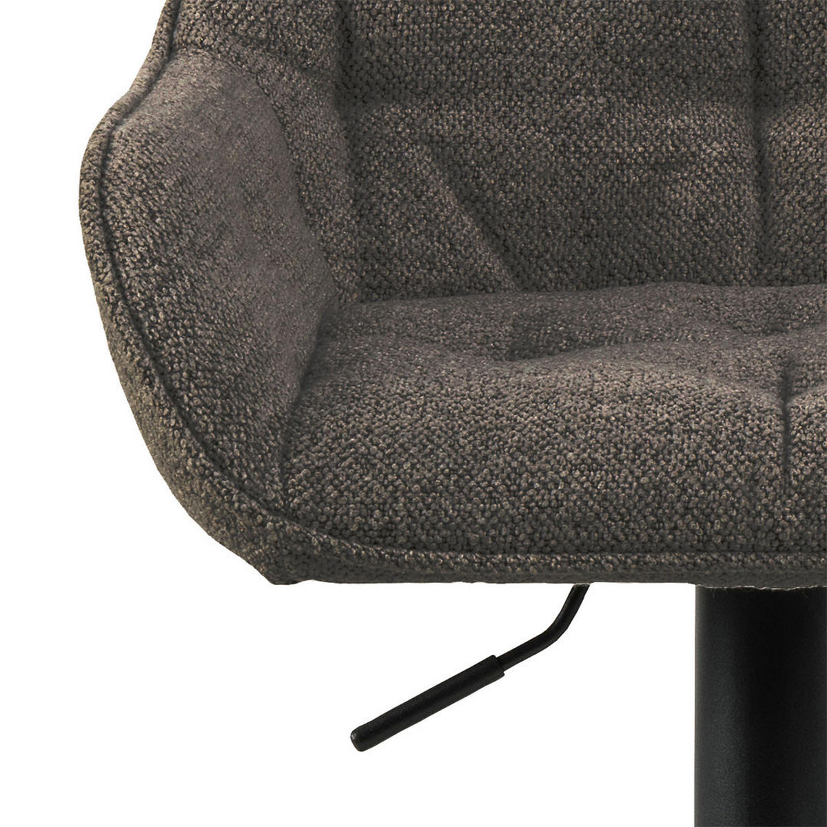 BARHOCKER, Brooke, Stühle Grau, Stoff, 52 x 52 x 109 cm - Grau, Textil/Metall (52/109/52cm) - ebuy24