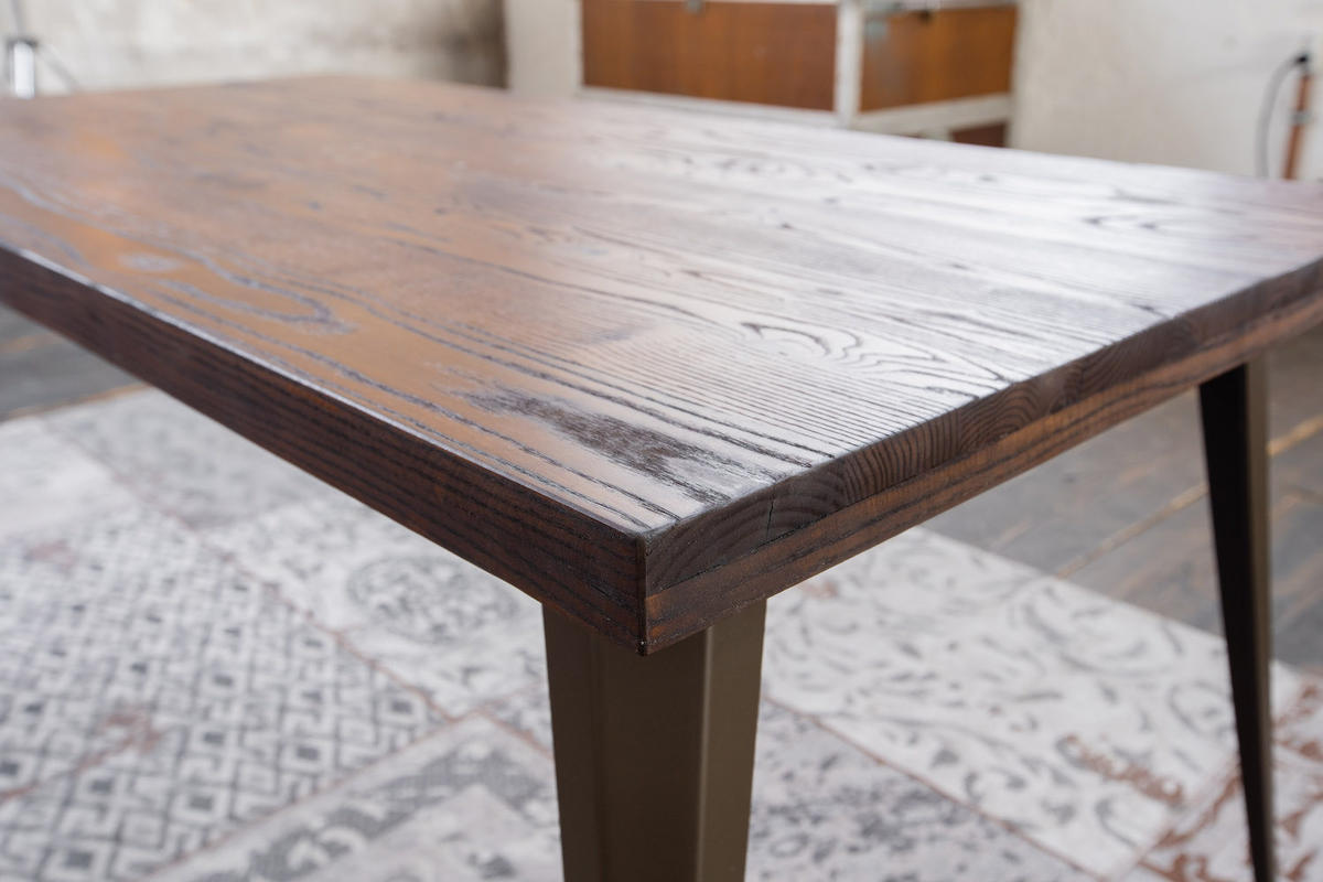 ESSZIMMERTISCH KELIO Holz - Anthrazit/Naturfarben, Holz (120/80/75cm) - KAWOLA