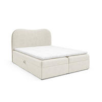BOXBETT Darlin Premium - Creme, Holzwerkstoff/Textil (180/200cm) - Fun Möbel