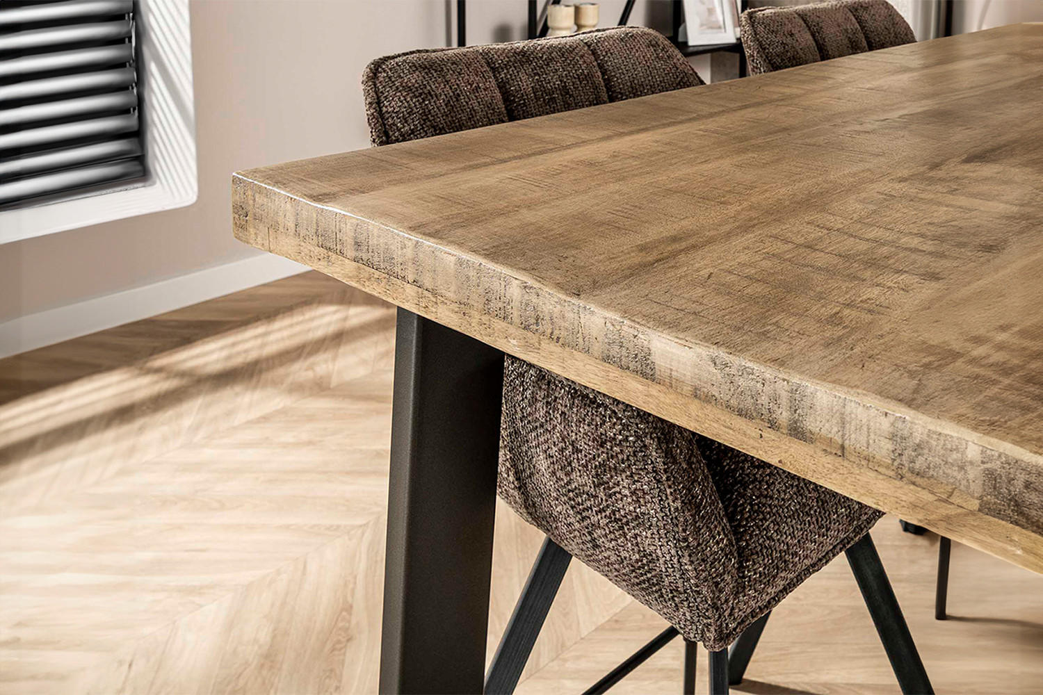 BARTISCH FINA Holz Mango - Schwarz/Braun, Holz/Metall (70/92/135cm) - KAWOLA