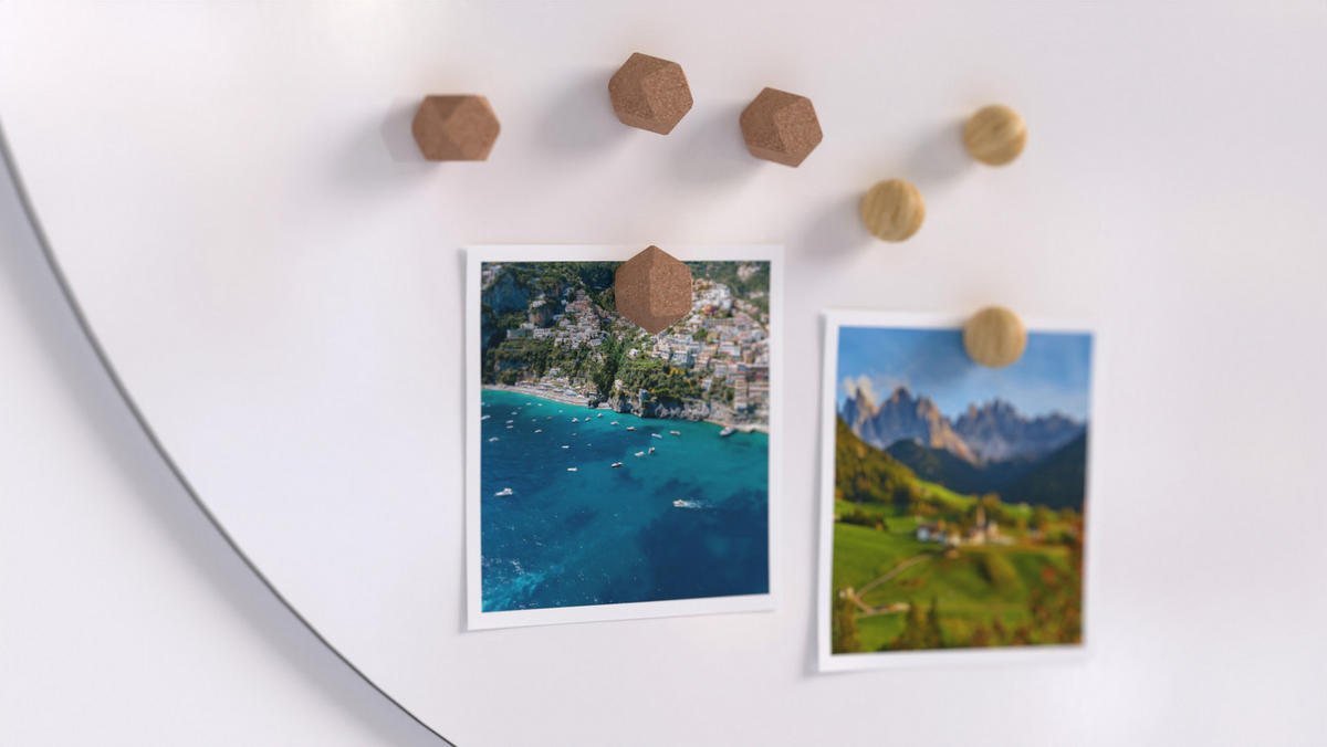 RUNDE Magnetplatte SLIMboard weiß 80 cm Durchmesser - rahmenlose weiße Tafel - Weiß, Metall (80/80/0.3cm) - ALLboards