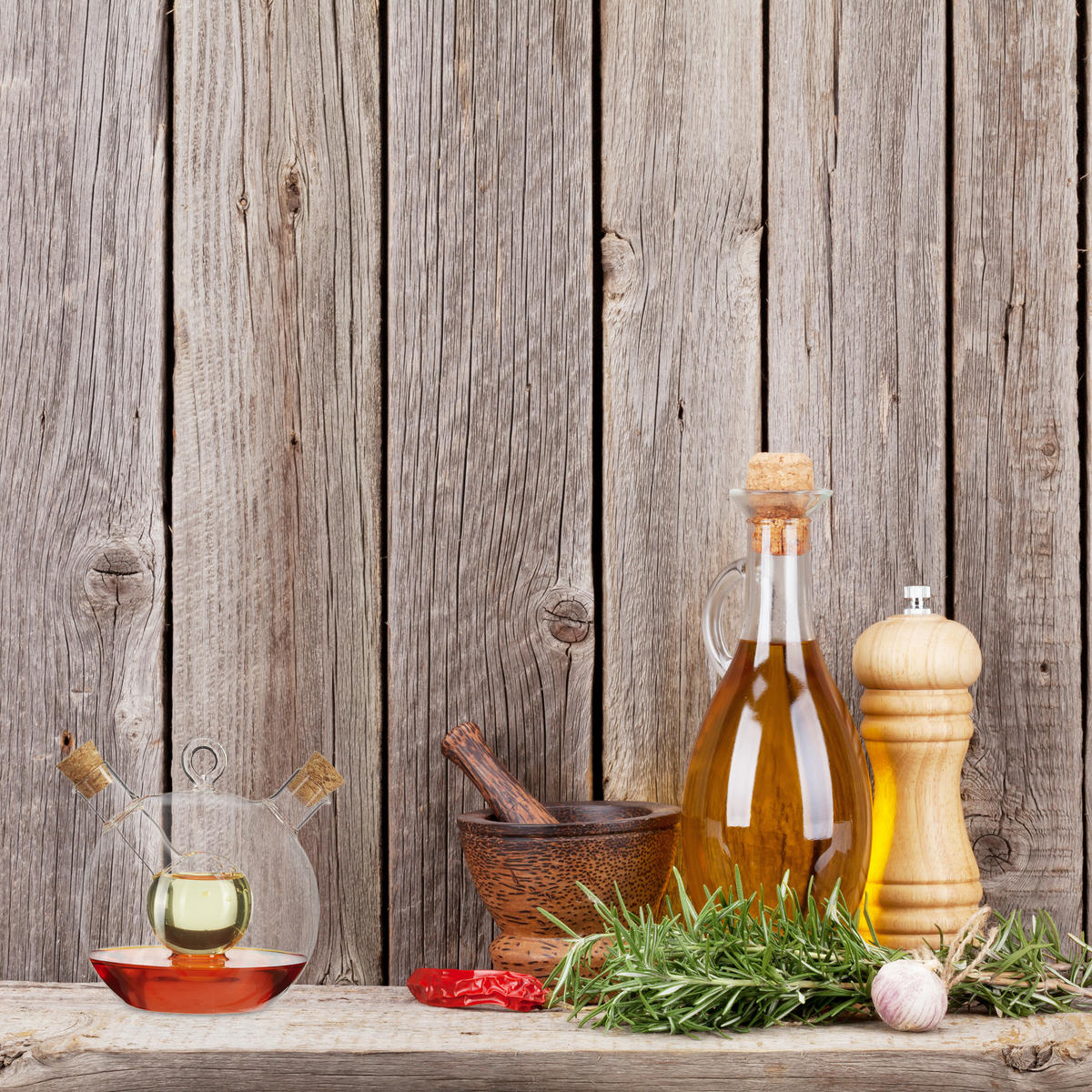 ESSIGSPENDER - Transparent, Glas/Naturmaterialen (12.5/11/10cm) - Relaxdays