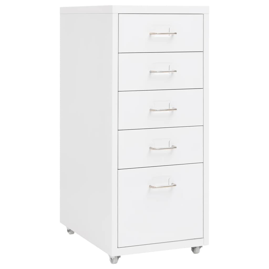 vidaXL Aktenschrank Weiß 41x69x28 cm
