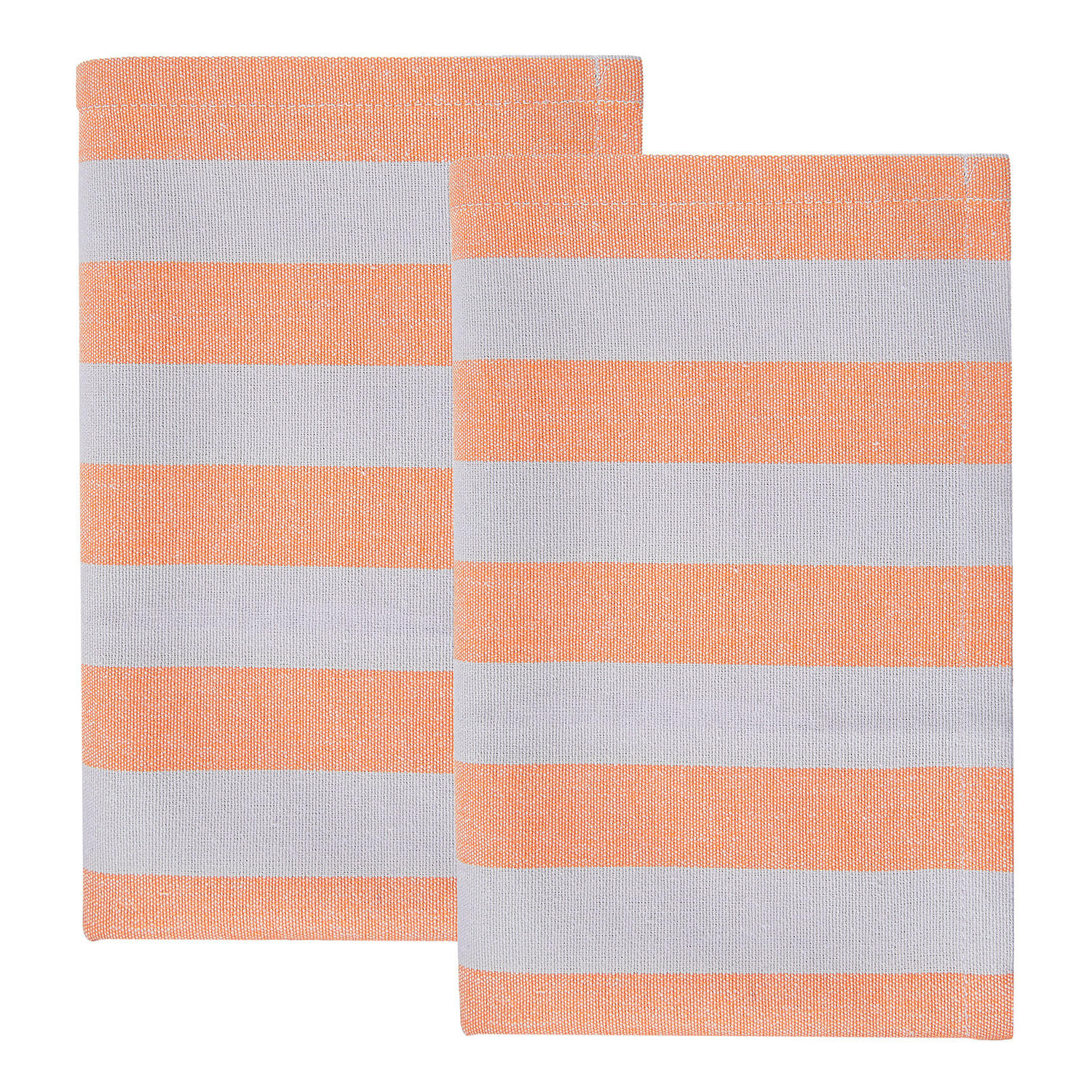 KÜCHENTUCH (2er-Set) Little Italy - Orange/Weiß, Textil (50/66cm) - Butlers