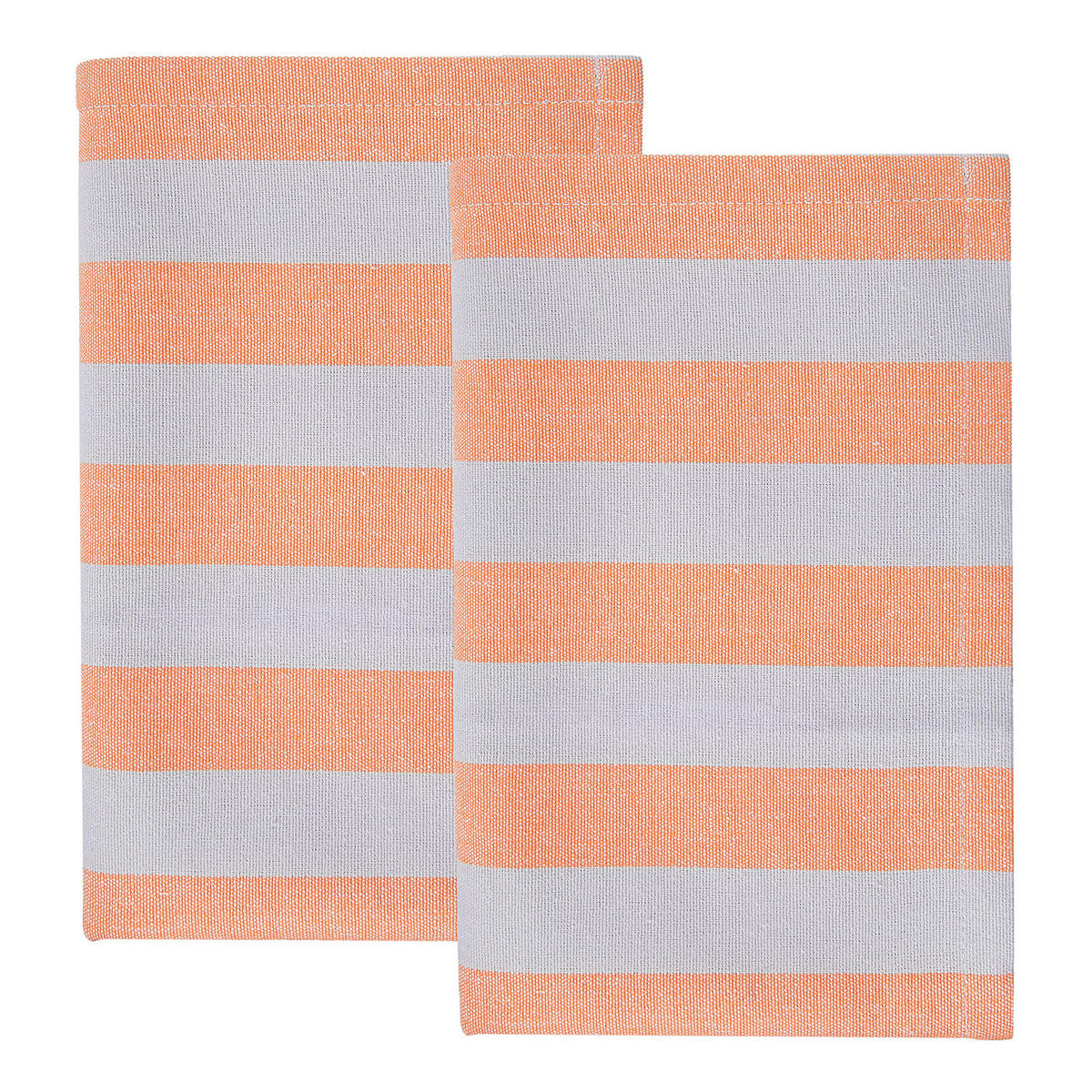 KÜCHENTUCH (2er-Set) Little Italy - Orange/Weiß, Textil (50/66cm) - Butlers