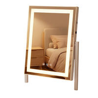 LED kosmetické zrcátko 10/35/46,5 cm - bílá, sklo (10/46.5/35cm) - Nettlife