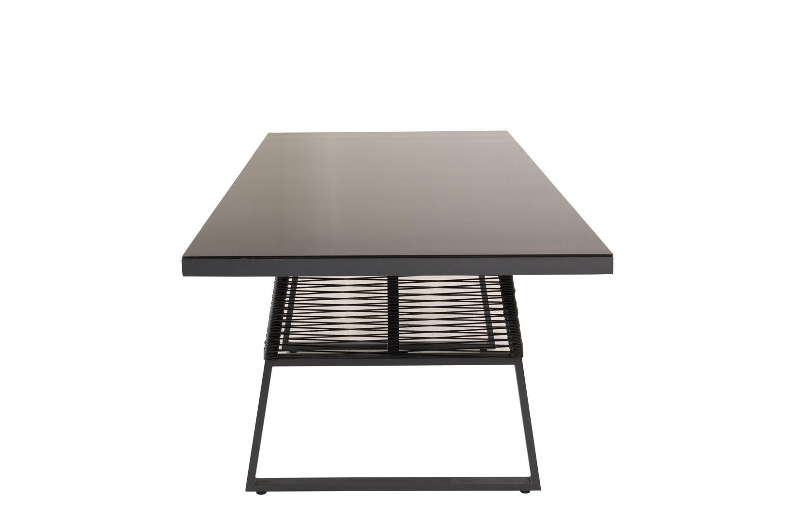 ebuy24 Gartentisch Schwarz 90x77x193 cm