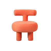 SESSEL Abrazo 58/58/67 cm - Orange, Textil (58/67/58cm) - Leitmotiv