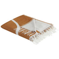 DECKE Orange Palhi 130/170 cm - Orange, Textil (130/170cm) - Beliani