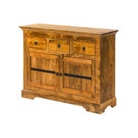 KOMMODE Akazie 120x40x90 honig lackiert OXFORD #0531 - Braun, Holz (120/90/40cm) - Massivmoebel24
